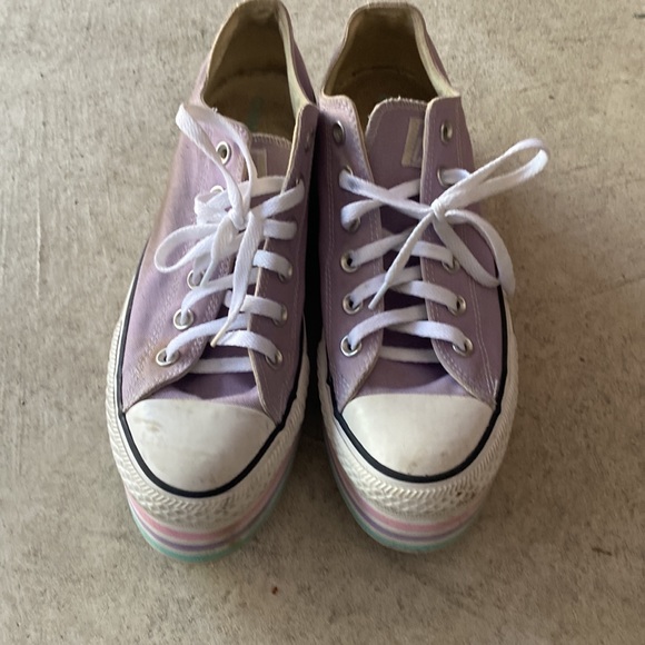 Converse | Shoes | Converse Chuck Taylor All Star Super Platform Layer  Lilac Sneakers | Poshmark